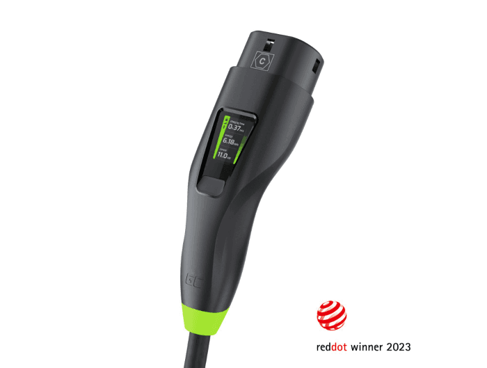Green Cell Habu EVGC01 EV Mobilná nabíjačka 11kW 7m Type 2 CEE 2v1 s GC aplikáciou