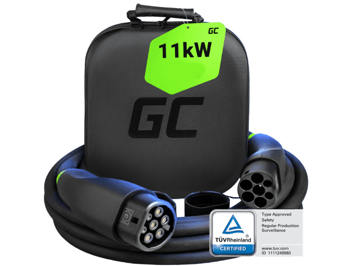 Green Cell kábel GC Type 2 11kW 5m/7m EV/PHEV